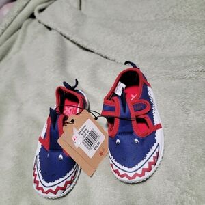Dinosaur Themed Kids Shoes - Red and Blue